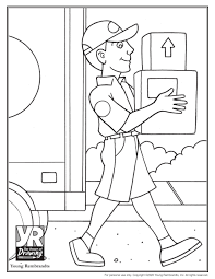 Click on the free action man color page you would like to print or save to your computer. Delivery Man Coloring Page Young Rembrandts Shop