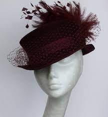 Victorian Riding Hat Victorian Riding Hat Bordo Wine Claret Luxe Millinery Women Hat Hairstyles Hats Millinery