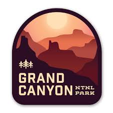 Adventure responsibly 4 tall, defend parks 5 tall, parks project 3 wide, smilin' sun 3 wide, national parks 6 wide. Grand Canyon National Park Sticker Merica Clothing Co