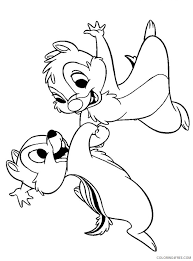 Chip & dale coloring pages. Disney Characters Coloring Pages Chip And Dale Coloring4free Coloring4free Com