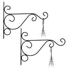 Jtdeal 2pcs Suspension Mural Crochet Plante 26cm21cm Suspendre Support De Pot De Fleur Carillons Lanterne Panier Decoration Jardin Panier Jardin Pot De Fleurs