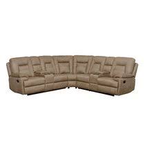 Fabric chaise sectional sofa with corner piece, created for macy's. Reclining Sectionals You Ll Love In 2021 Wayfair