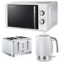 Two of the most essential small kitchen appliances in your home. Microwave White Tea Kettle Toaster Sets For Sale Ebay