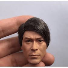 Soldier 1/6 Head Sculpture Louis Koo Asian Male Celebrity Modern Handsome  Short Hair Hair Transplant Version
