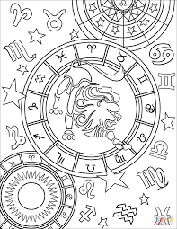 Coloring Phenomenal Astrology Coloring Book Leo Zodiac