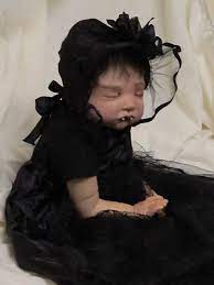 Ooak Reborn Baby Girl Vampire Ebay Creepy Baby Dolls Halloween Doll Creepy Dolls