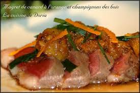 Magret De Canard A L Orange Et Champignons Des Bois Recette Magret De Canard Canard A L Orange Recette D Agneau