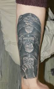 Download image more @ www.flickr.com. Tinten Manufaktur See No Evil Hear No Evil Speak No Evil Tattoos Von Tattoo Bewertung De