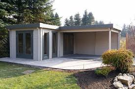 Customers Picture Flat Roof Garden House Model Quinta 44 Iso Flat Roof Garden House Ga Flachdach Gartenhaus Gartenhaus Mit Terrasse Gartenhaus Mit Veranda