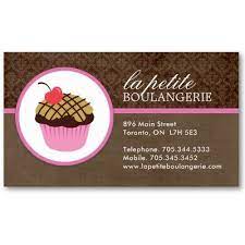 Choose from one of our free cupcake business card templates at overnight prints or upload your own design! Cute Cupcake Business Cards Zazzle Com Bakery Business Cards Cupcake Business Cards Bakery Business
