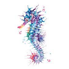 Seahorse Painted With Watercolor Seahorse Painting Seahorse Art Ocean Art Painting