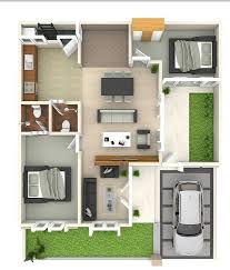 Desain Dan Denah Rumah Ukuran 10 X 12 M Dengan Konsep Rumah Asri Menonjolkan Taman Teras Rumah Homeshabby Com Design Home Plans Home Decorating And Interior Design