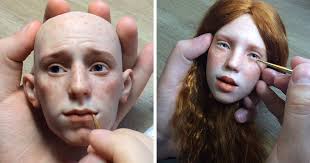 Russian Artist Creates Stunningly Realistic Doll Faces That'll Make Your  Skin Crawl