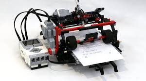 Ein Drucker Aus Lego Gebaut Lego Mindstorms Lego Lego Bauen