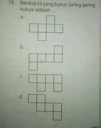 Video pembelajaran matematika jaring kubus kelas 5 sd. Berikut Ini Yang Bukan Jaring Jaring Kubus Adalah Brainly Co Id
