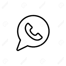 Free for commercial use high quality images Thin Line Whatsapp Icon On White Background Royalty Free Cliparts Vectors And Stock Illustration Image 69541964