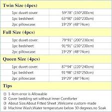 Bedding Sheet Sizes King Size Bed Chart Duvet John Uk