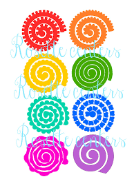 Image Result For Free Rolled Flower Svg Paper Flower Template Flower Template Paper Flowers