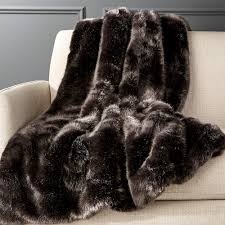 Gray faux fur throw blanket faux fur blanket can add a cozy touch to room decor a blanket should do more than just keep your legs cozy. Premium Grey Faux Fur Throw Reviews Cb2