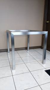 Custom Stainless Steel Metal Table Frame Finished In A Brushed Finish Metal Table Frame Custom Metal Furniture Stainless Steel Table