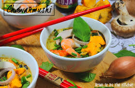 Chawanmushi Flan Japonais D Automne Crevettes Girolles Brian Iz In The Kitchen Cuisine Du Monde Girolles Crevettes