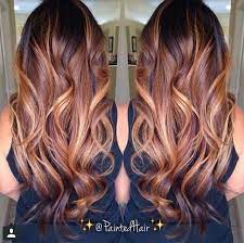 Ombre Dark To Copper Caramel Long Curly Hair Brow Hair Color Hair Light Hair Color