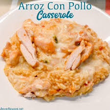 Arroz con pollo recipe includes a sauce that contains the blended ingredients of garlic, onion and poblano pepper. Arroz Con Pollo Mexican Chicken And Rice With Queso