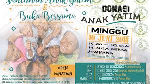 Sebuah acara yang digelar untuk memberikan santunan anak yatim sering dilakukan oleh masyarakat khususnya bagi yang muslim. Paling Inspiratif Contoh Pamflet Penggalangan Dana Santunan Anak Yatim Little Duckling Blog