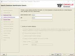 Creating Databases In Oracle 19C Using The Database Configuration Assistant