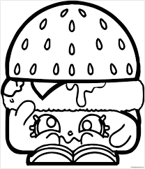 15 shopkins printable coloring pages for kids. Hamburger Of Shopkins Coloring Pages Shopkins Coloring Pages Coloring Pages For Kids And Adults