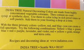 Accidentally Vegan Natural Decorating Colors From India Tree