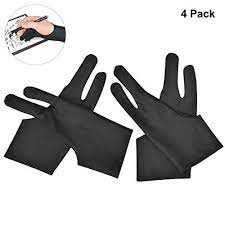Articka Artist Glove For Drawing Tablet Ipad Smudge Guard Two Finger Reduces Friction Elastic Lycra Good For Right And Left Hand Large Size Trendy4lif Drawing Tablet Laptop Drawing Gloves