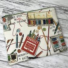 Art Supply Bag Art Supply Pouch Pouch Art Pouch Zipper Etsy Art Supplies Bag Art Pouches Art Bag