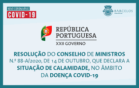 Regulamento interno do conselho de ministros. Resolucao Do Conselho De Ministros N Âº 88 A 2020 De 14 De Outubro Que Declara A Situacao De Calamidade No Ambito Da Doenca Covid 19 Municipio De Barcelos