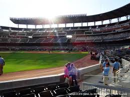 Suntrust Park View From Dugout Corner 41 Vivid Seats