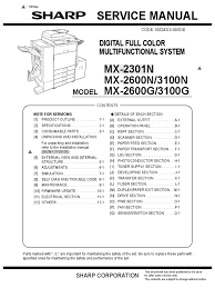 Sharp mx2600n network installation driver. Sm Sharp Mx3100n Equipment Manufactured Goods