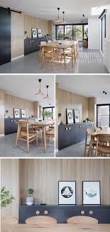 In This Modern Dining Room Light Wood Dining Table And Chairs Play Off The Light Wood Walls And Living Room White Modern Dining Room Light Wood Dining Table