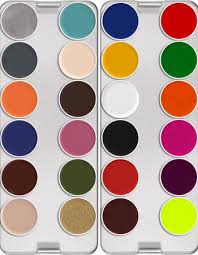 kryolan supracolor palette 24 colors