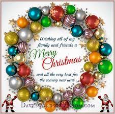 Merry christmas to you and yours. Merry Christmas Wishes For Family And Friends