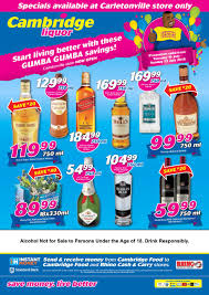 Cambridge Liquor Carletonville 10 July 22 July 2018 Www Guzzle Co Za