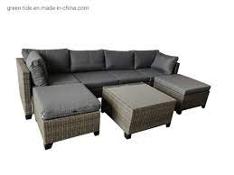 These materials look strikingly similar to wicker but can withstand rain and other weather elements much more easily. China Waterproof All Weather Rattan Patio Sectional Sofa Set Wicker Outdoor Furniture China Outdoor Furniture Sofa Set