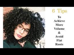 Tips On How To Achieve More Volume Amp Avoid Flat Roots Curly Hair Youtube Curly Hair Styles Flat Hair Hair