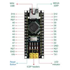 The following image shows the complete pinout of arduino nano board. Ks0173 Keyestudio Nano Ch340 Keyestudio Wiki