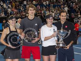 Belinda bencic and roger federer speak to the press following their mixed doubles in in the 2018 mastercard hopman cup final. Alexander Zverev Veralbert Roger Federer Was Gibt Es Da Zu Lachen Kicker