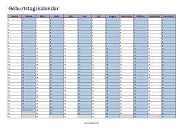 Im endspiel in biberach an der riß bezwang er jan choinski mit 6:3 und 6:1. Geburtstagskalender Zum Ausdrucken Pdf Excel Vorlage