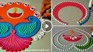 Simple And Attractive Diya Rangoli Design For Diwali Radiant Rangoli The auspicious and happening festival of the year diwali will be celebrated this year on 19 th of october with lots of love. simple and attractive diya rangoli