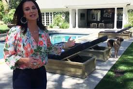 Mar 15, 2021 · kyle richards' encino mansion is packed with glam details, from the fabulous gold lighting fixture in her dining room to the sassy neon sign in her foyer to her home bar that rivals one at any. Kyle Richards Introduces Dogs Not Moving After Burglary Style Living