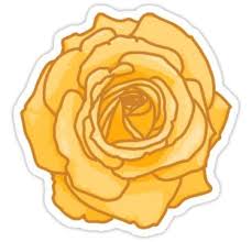 Yellow Rose Sticker Sticker In 2020 Red Bubble Stickers Tumblr Stickers Aesthetic Stickers