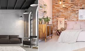 Mur de brique dans un salon. Mur En Briques Les 20 Plus Belles Associations De Couleurs