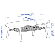 Stockholm Coffee Table Walnut Veneer 180x59 Cm Ikea